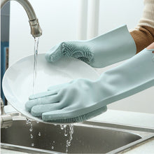 Load image into Gallery viewer, A Pair Silicone Dishes Washing Glove (Free Shipping)