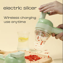 Load image into Gallery viewer, 4 in 1 Handheld Electric Vegetable Cutter