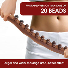 Load image into Gallery viewer, Wood Therapy Lymphatic Drainage Massage Roller (20 Beads)