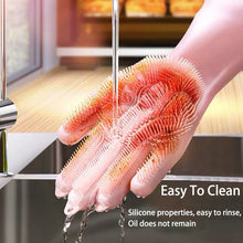 Load image into Gallery viewer, A Pair Silicone Dishes Washing Glove (Free Shipping)