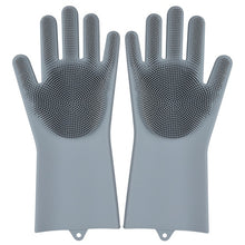 Load image into Gallery viewer, A Pair Silicone Dishes Washing Glove (Free Shipping)